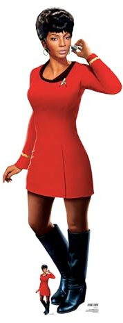 Star Cutouts SC4675 Uhura Cardboard Cut Out Height 167cm - Ideal for Star Trek Theme, Parties, Birthdays, Collectors & Fans, Room Decorations & Events