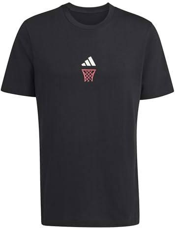 adidas Men's ANX Hoop Graphic T-Shirt, Black, XS