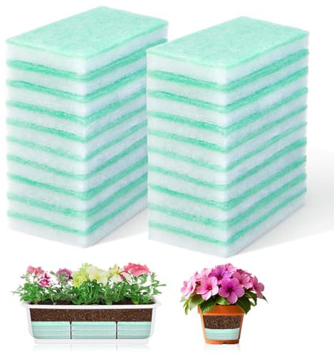 SmoothNovelty 20 Pcs Flower Pot Filler Insert-5.5'' x 3.1'' Plant Pot Filler Material Lightweight Planter Drainage Material Insert for Outdoor Indoor Artificial Plants Container