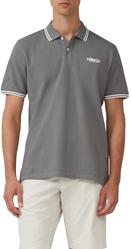 s.Oliver Piqué-Poloshirt mit Kontrastdetails und Logo