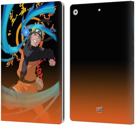 Head Case Designs sous Licence Officielle Naruto Shippuden Naruto Uzumaki Art Personnage Étui Portefeuille en Cuir Compatible avec Apple iPad 10.2 2019/2020/2021