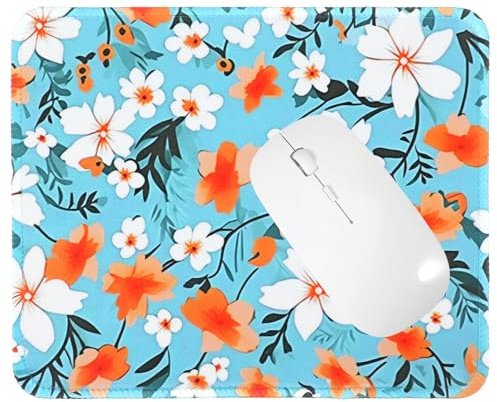 Ymapinc Square Mouse Mat, Computer Floral Mouse Pad Cute, Large Mousepad, Large Mousepad for Laptop, Cute Desk Accessories for Women, Computer Mice Accessories, Office Product