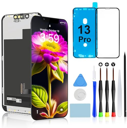 for iPhone 13 Pro Screen Replacement, 6.1 FHD LCD Touch Display Assembly