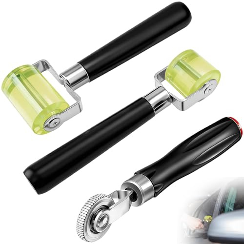 Dinhauyon 3 tryckrullar, gummirulle 0,7 mm/30 mm/50 mm, handrulle för tätning och svetsning av PVC-presenningar och billjudisolering