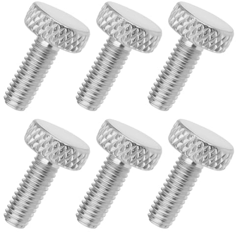 ECSiNG 6Pcs Bridge Fine Tuner Screws Compatible with Floyd Rose Electric Guitars (Silver)
