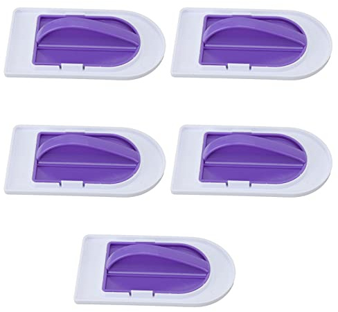 Tomotato 5 Pezzi Spianatoia per Torte in Plastica, Lisciatore per Pasta di Zucchero, Utensile per Decorazione Torte, per Casa e Pasticceria