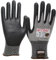 20 Paar NITRAS 6705 Schnittschutzhandschuhe Taeki5, Stufe 5, PU Beschichtung, schwarz/grau, Gr. S - XXL (XXL) (XXL)