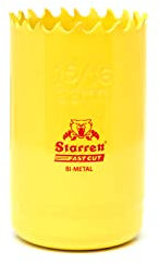 Starrett HSS Bi-Metal Fast Cut Hole Saw - 33mm - For Metal, Wood, Plastics