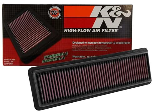 K&N Engine Air Filter: High Performance, Premium, Washable, Replacement Filter: Compatible with 2014-2018 HYUNDAI (i10, Grand, Xcent), 33-3049