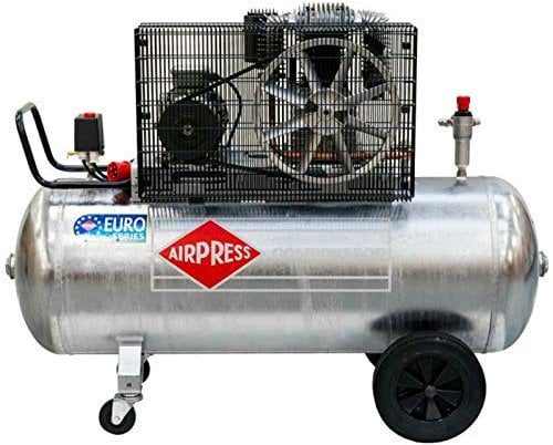 Airpress® ölgeschmierter Druckluft-Kompressor 5,5 PS 4 kW 11 bar verzinkter 270 Liter Kessel, 400 Volt großer Kolben-Kompressor GK 700-300