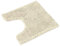 WohnDirect Badematte 45x45cm MIT WC Ausschnitt | Creme - rutschfest & Waschbar - Badezimmerteppich zum Set kombinierbar, Badvorleger, WC Garnitur, Badteppich