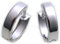 Klappcreolen Weissgold 333 Creolen Ohrringe 8 Karat eckig 13 mm Gold