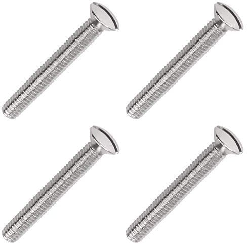 M3.5mm x 40mm Long Electrical Machine Screws Light Switch Plug Socket x4