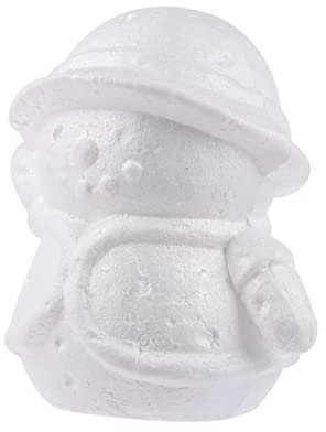 Amosfun Styropor Figur Schneemann Form Styroporkugeln zum Bemalen Schaum Figur für DIY Basteln Handwerk Geburtstag Hochzeit Weihnachten Party Tischdeko Weihnachtsschmuck 13cm Weiß 3 Stück