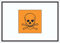 Aufkleber Gefahrensymbol giftig Symbol Totenkopf A7 (74x105mm)
