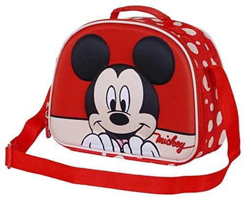 Disney 05098, Bolsa Portamerienda 3D Bobblehead Unisex niños, Mickey, Talla única