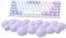 Attack Shark lila Cloud Weiche, bequeme Tastatur-Handballenauflage, rutschfeste, ergonomische Wrist, Schreibtisch-Wrist, mechanische TKL/Gaming-Tastatur in voller Größe, 15,2 x 4,4 x 1,2 Zoll Wrist