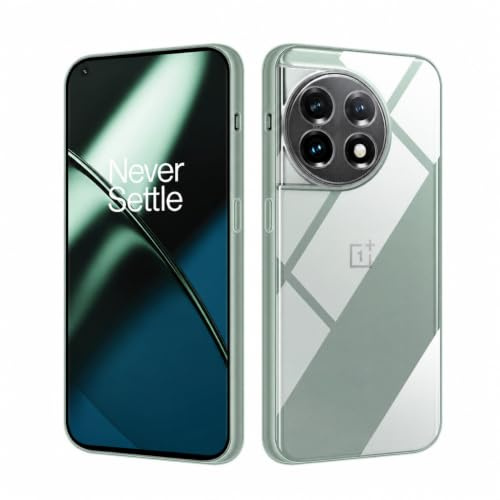 HSP Hülle für OnePlus 11 5G, Silikon Handyhülle, Dünn Case, Transparent | Vergilbungsfrei, kristallklar, passgenaue Aussparungen, erhöhte Ränder, Handy Schutzhülle, Silikonhülle, Phone Cover
