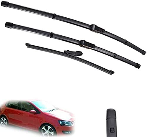 Front Heckscheibe Scheibenwischer Set für VW für Polo 6R Fließheck 2009 2010 2011 2012 2013 2014 2015 2016 2017 Fenster 24 16 11 Scheibenwischer