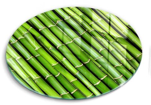 Wallfluent 30cm Résistance Planche à Découper Induction Protection Plaque Accessoires de cuisine - Nature bambou