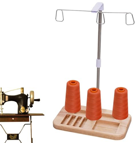 Yiurse Garnrollenhalter, Garnständer für Nähmaschine,Thread Organizer Holzsockel - Stick- und Nähmaschinen-Werkzeug, Garnständer für Garnspulen, Stickgarn