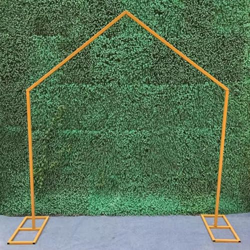 Bogen für Luftballons Gold, Rosenbogen Metall 160 cm Breit, Gartenbogen für Kletterpflanzen Gestell Kulissenständer für Party Zeremonie Events Dekoration (Size : 2)