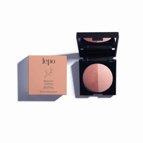 LEPO | Blush Duo, Rouge mit Bio-Maisstärke, ein natürlicher Farbakkord für einen strahlenden Teint!