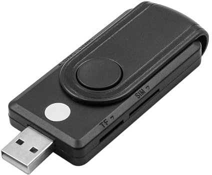 Hsthe Sea 4-in-1 SIM-Kartenleser, Smartcard-Leser, SDHC/SDXC/SD/Micro SD-Kartenleser, Chipkartenleser