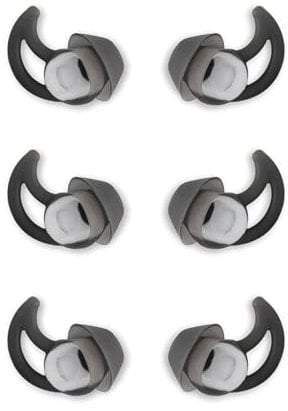 MQIMY Silicone Replacement Earbud Tips Earbud Covers Ear Tips Compatible with Bose QC20 QC20i SoundSport SIE2i IE2 IE3 Headphone Rubber Tips 3 Pairs Small