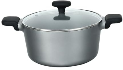 Techwood Poêles et casseroles 24cm Manche Fixe/Fonte Aluminium (Mercure), Marron