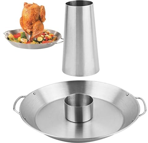 Support de poulet pour canettes de bière - rôtissoire à volaille en acier inoxydable | Support vertical pour poulet à rôtir fumoir, grille pour four rôtissoire à poulet, casserole à rôtir adaptée pour