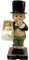 Porte-rouleau de papier toilette en résine avec support pour rouleau de papier toilette, statue de majordome comique, support de rouleau de papier toilette fantaisie, sculpture de vieil homme,