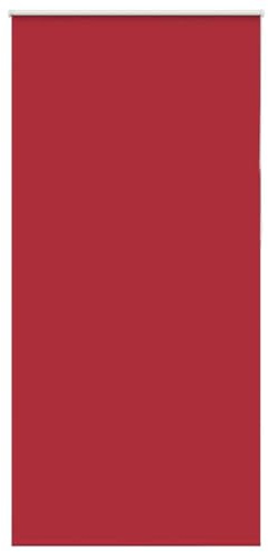 vidaXL Verdunkelungsrollo Rot 95x230 cm Stoffbreite 90,7 cm Polyester, Rollo, Klemmfix, Thermorollo, Verdunklungsrollo, Klemmrollo, Fensterrollo