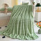 WONGS BEDDING Kuscheldecke Flauschig - Bubble Decke, Grün Wolldecke & Fleecedecke, Sofadecke, Tagesdecke, Decken Weiche Warme für Zimmer Deko, Wohn- & Kuscheldecken, Tagesdecke, 200x220 cm