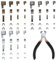 Reißverschluss Reparatur Set, Zinklegierung Zipper Top Plug und Repair Zip Stopper, Metall Reißverschluss Schieber, #3#5#8#10 Zip Plug Reißverschluss Ersatzzubehör Reißverschluss Stopper unter Set