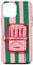Pink Sardine Maximalist Vintage Food Stripes Aesthetic Cute Case for iPhone 12 mini
