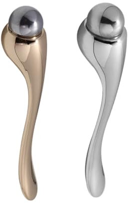 ERINGOGO Augencreme Massagegerät 2 Stück Handheld Massage Stick Für Gesichtspflege Tragbar Für Damen Zur Linderung Von Augenermüdung Und Falten Geeignet Für Augencreme Und Lotion