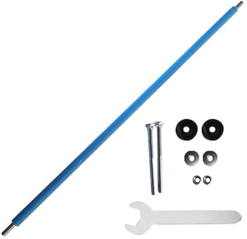 Trampolin Stangen Ersatz, 176cm/196cm Trampolin Ersatzstange Mit Schaumhülsen, Schaumstoff Trampolinstangen Mit Schrauben Und Schraubenschlüssel, Netz-Stangen Für Gartentrampoline
