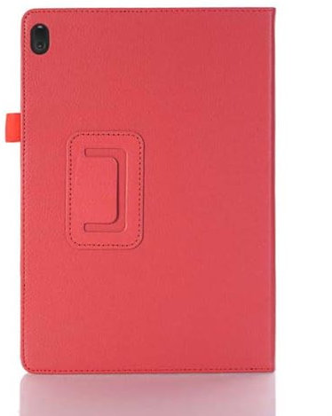 Case for Lenovo Tab M10 TB-X605F/TB-X605L/TB-X505F/TB-X505L, PU leather bracket protective cover for Lenovo Tab M10 10.1-inch tablet (red)