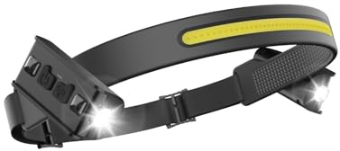 Tekwet Stirnlampe LED Wiederaufladbar,LED Kopflampe Stirnlampe 1 Pack