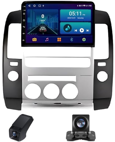 Radio Coche para Nissan Pathfinder R51 2004-2009 con CarPlay y Android Auto Estéreo de Coche de Doble DIN de 9 Pantalla táctil HD Navegación GPS/Radio de Coche/cámara de Respaldo(M100CP)
