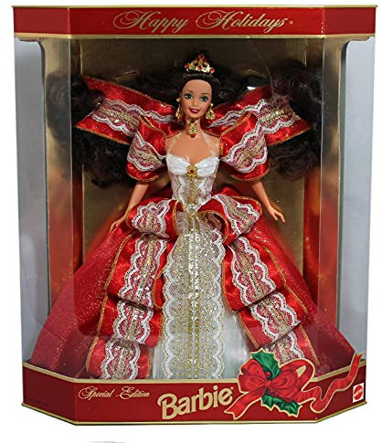 Happy Holidays Barbie Doll - Special Edition 10th Aniversary Hallmark 5th in Series (1997)