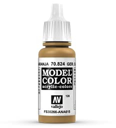 Unbekannt 128 Ockerorange Tarnung Vallejo Model Color 17ml