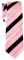 Retreez Cravate Fine Slim À rayures Trois Couleurs Tissée en Microfibres de Rose et Noir