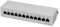 LogiLink Professional Cat.6A (500 MHz) Patchpanel - Verteilerfeld, Tisch/Wand/Desktop, STP (geschirmt) 12-Port (RJ45)