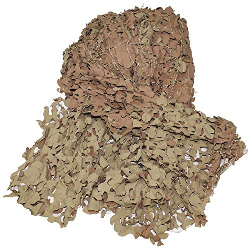 MFH Filet de camouflage britannique - Brise-vue - Kaki - Différentes tailles (3 x 3 m)