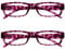 OPULIZE The Reading Glasses Company Pink Tortoiseshell Lightweight Comfortable Readers Value 2 Pack Designer Style Mens Womens UVR2PK032PK +2.50