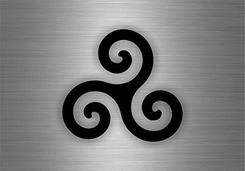 Akachafactory Autocollant Sticker Voiture Drapeau Bretagne triskel Triskele Celtique celte