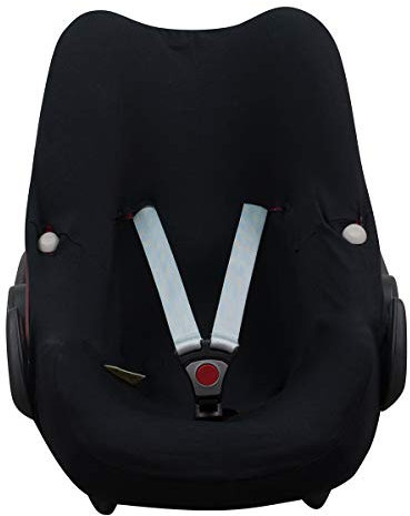 JYOKO Kids Baumwollbezug für Autositz kompatibel mit Pebble Maxi Cosi (Black Series, Pebble Bebe Confort)
