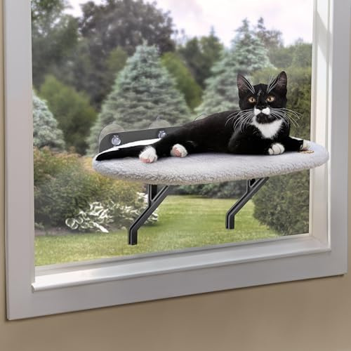 KH 779071 Pets, Universal Mount Kitty Sill, Katzen-Fensterbett, Fleece, 14 X 24 Inches
